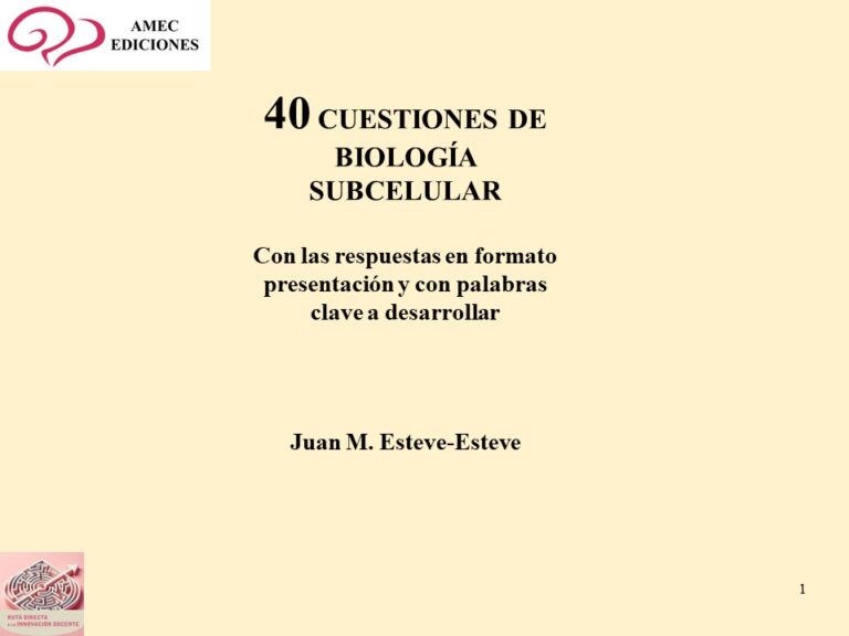 40 cuestiones de biología subcelular