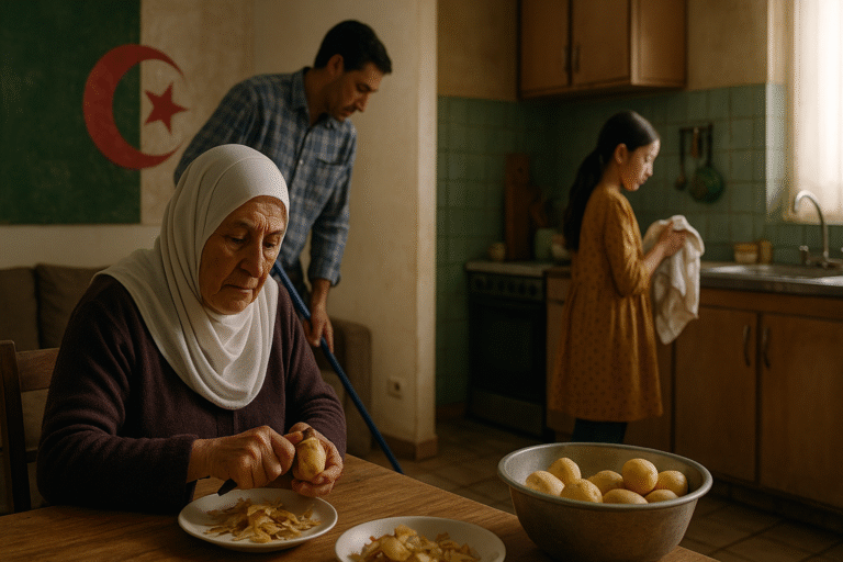 La repartición de los trabajos dentro de las familias argelinas