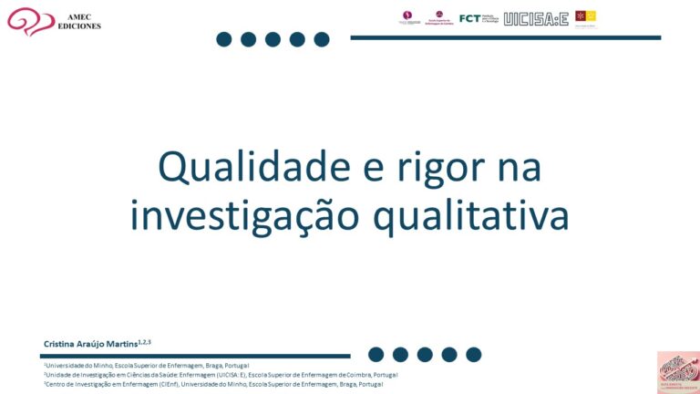 Qualidade e rigor na investigação qualitativa
