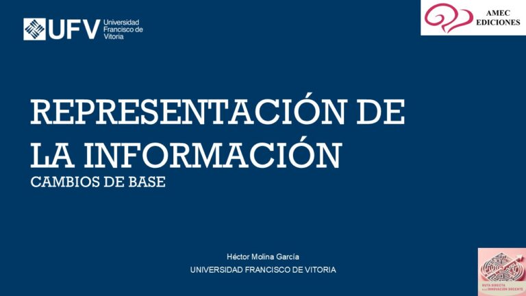 Representación de la información. Cambios de base