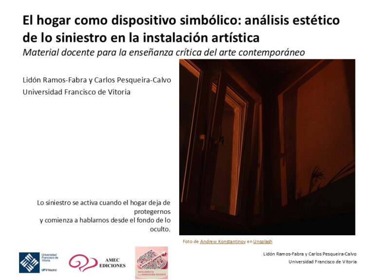 El hogar como dispositivo simbólico: análisis estético de lo siniestro en la instalación artística