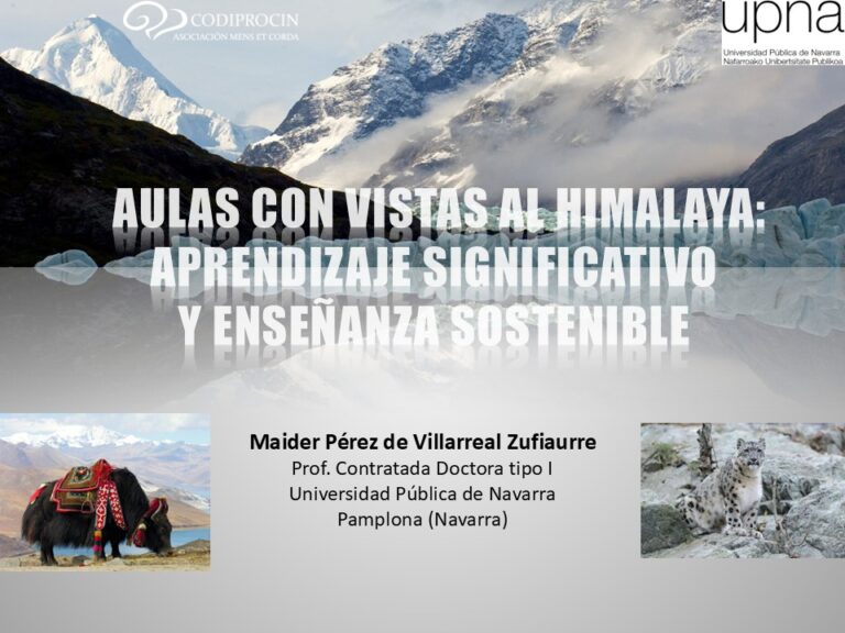 Aulas con vistas al Himalaya: aprendizaje significativo y enseñanza sostenible