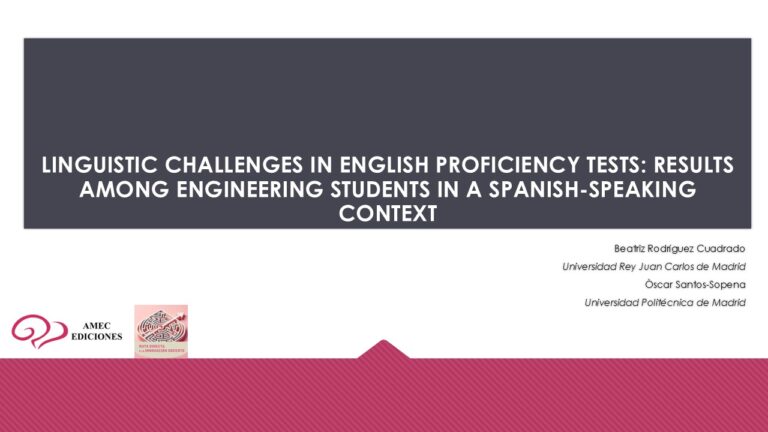 Linguistic challenges in English proficiency tests: results among engineering students in a Spanish-speaking context