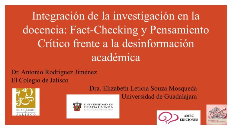 Integración de la investigación en la docencia: Fact-checking y pensamiento crítico frente a la desinformación académica